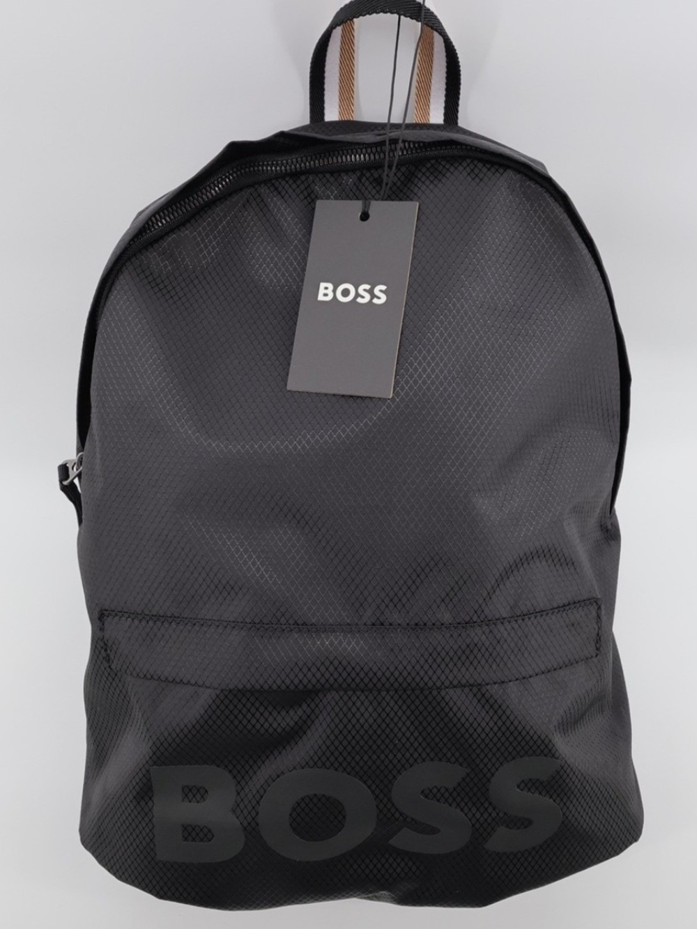 Boss Black Men’s Logo Backpack with Subtle Texture